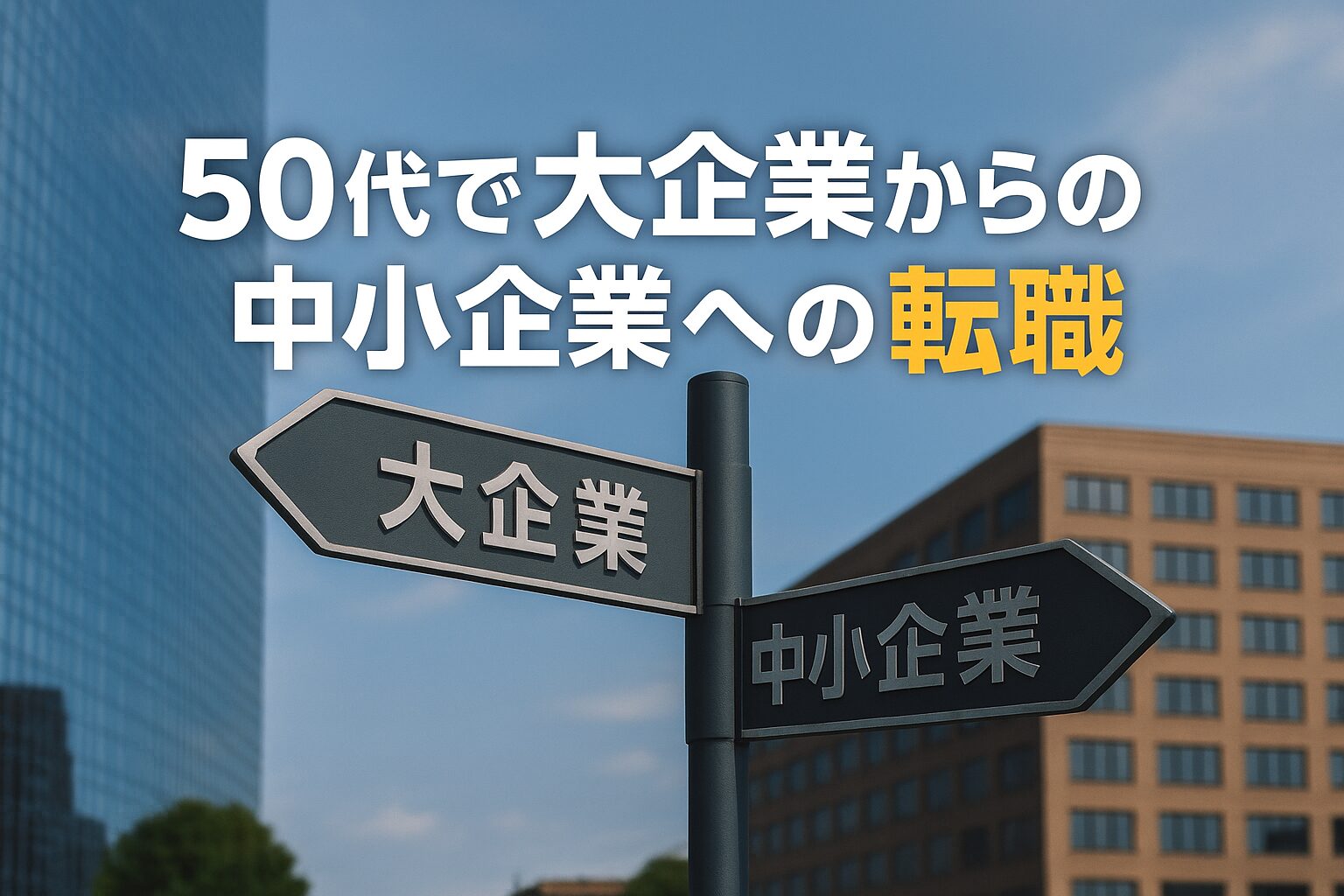50代で大企業から中小企業への転職
